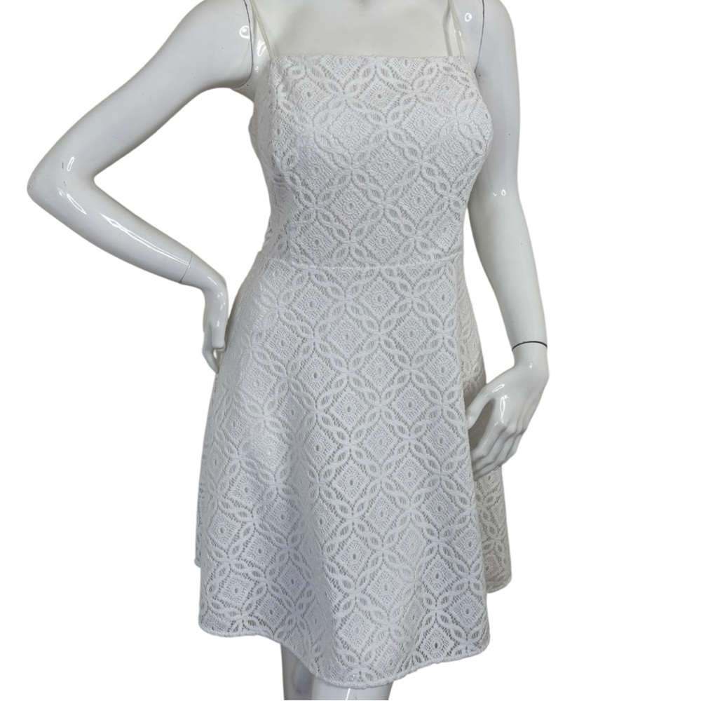 Lilly Pulitzer White Lace Spaghetti-Strap Mini Dress - Picture 8 of 14